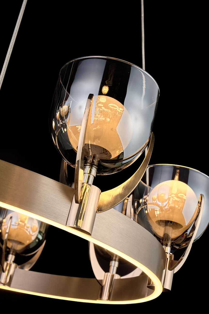 Подвесная люстра kelly le3055/810 gd