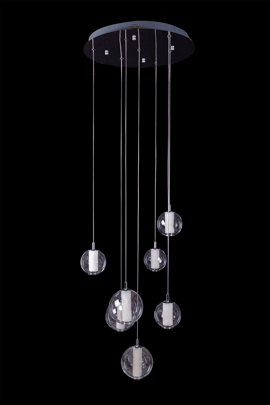 Подвесная люстра aurore le7703/7 chrome