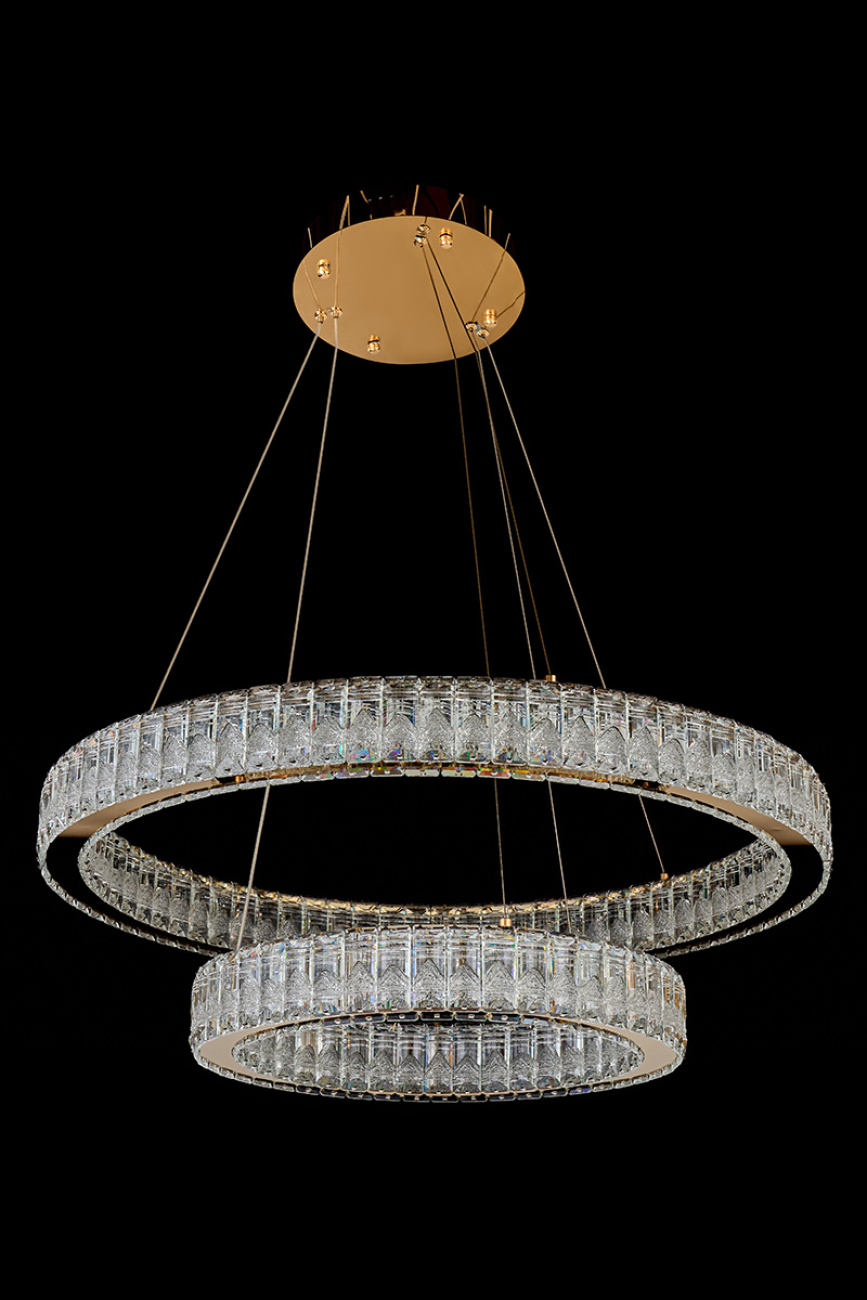 Подвесная люстра delaina le3012/800-2k gd