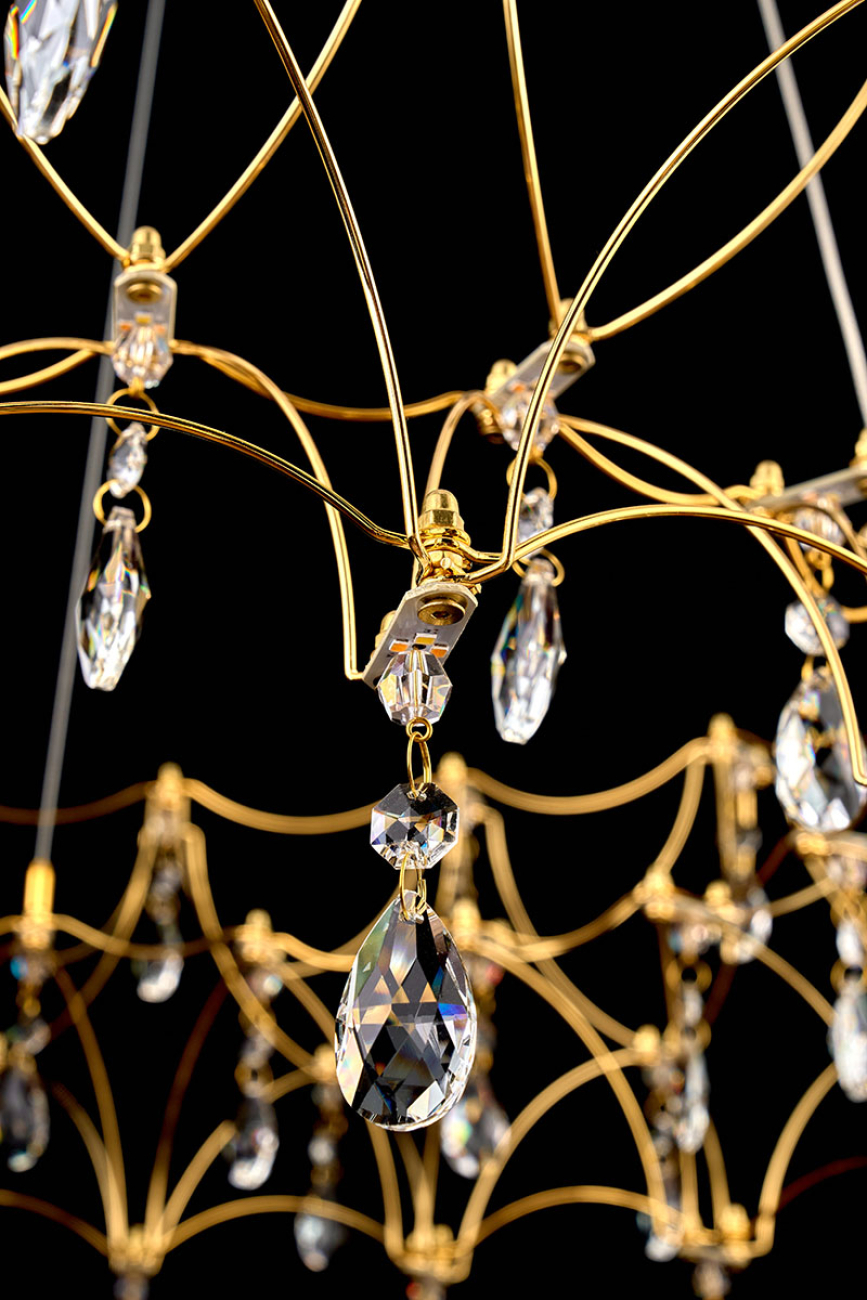 Подвесная люстра thea le3035/800 gd/tr