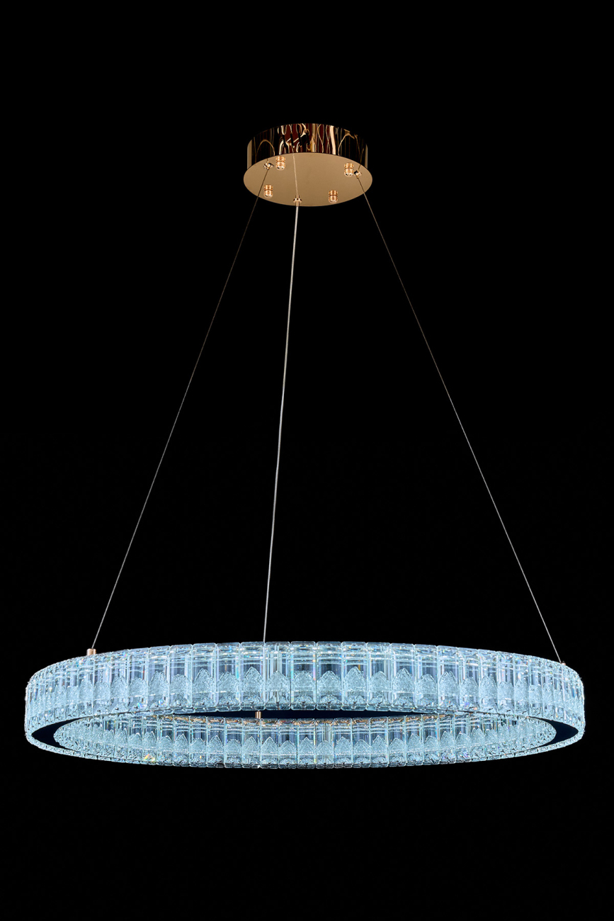 Подвесная люстра delaina le3012/800 gd