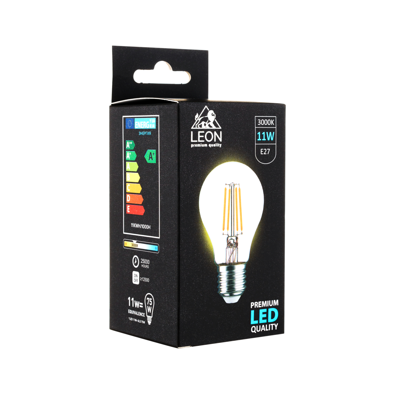 Светодиодная лампа leon le-a60-11w-3000k-e27/cl
