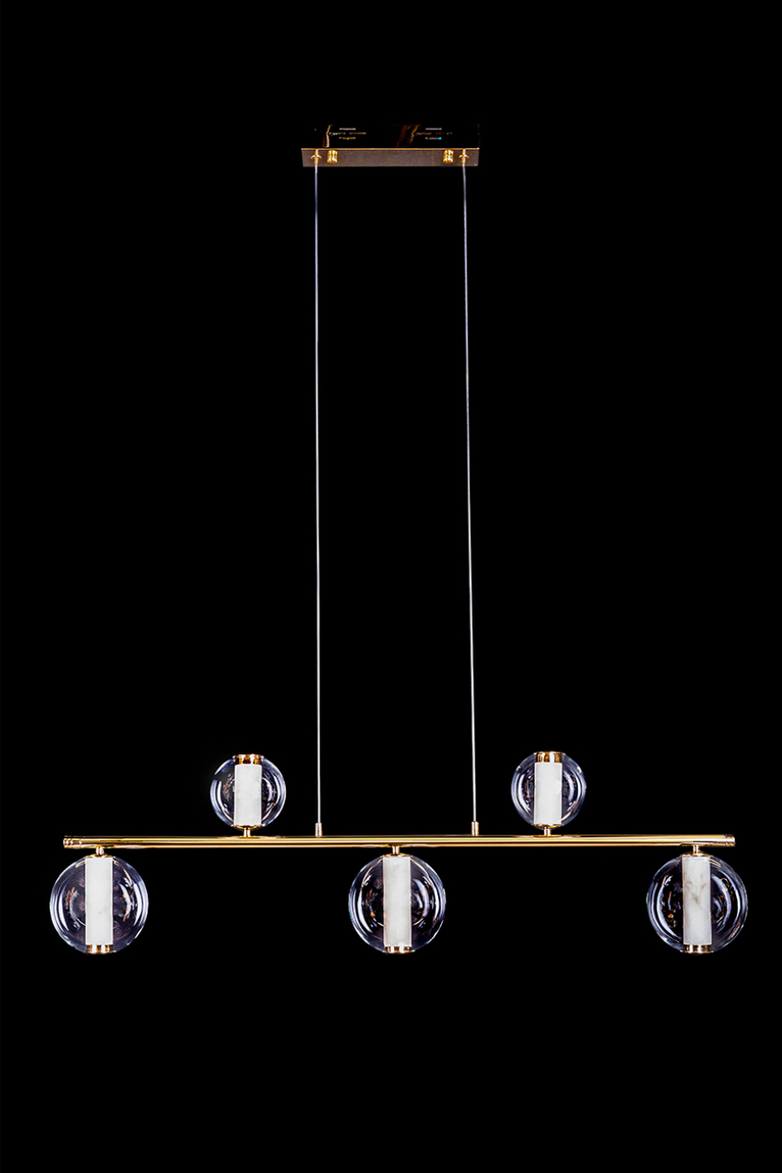 Подвесная люстра aurore le7703/5l gold