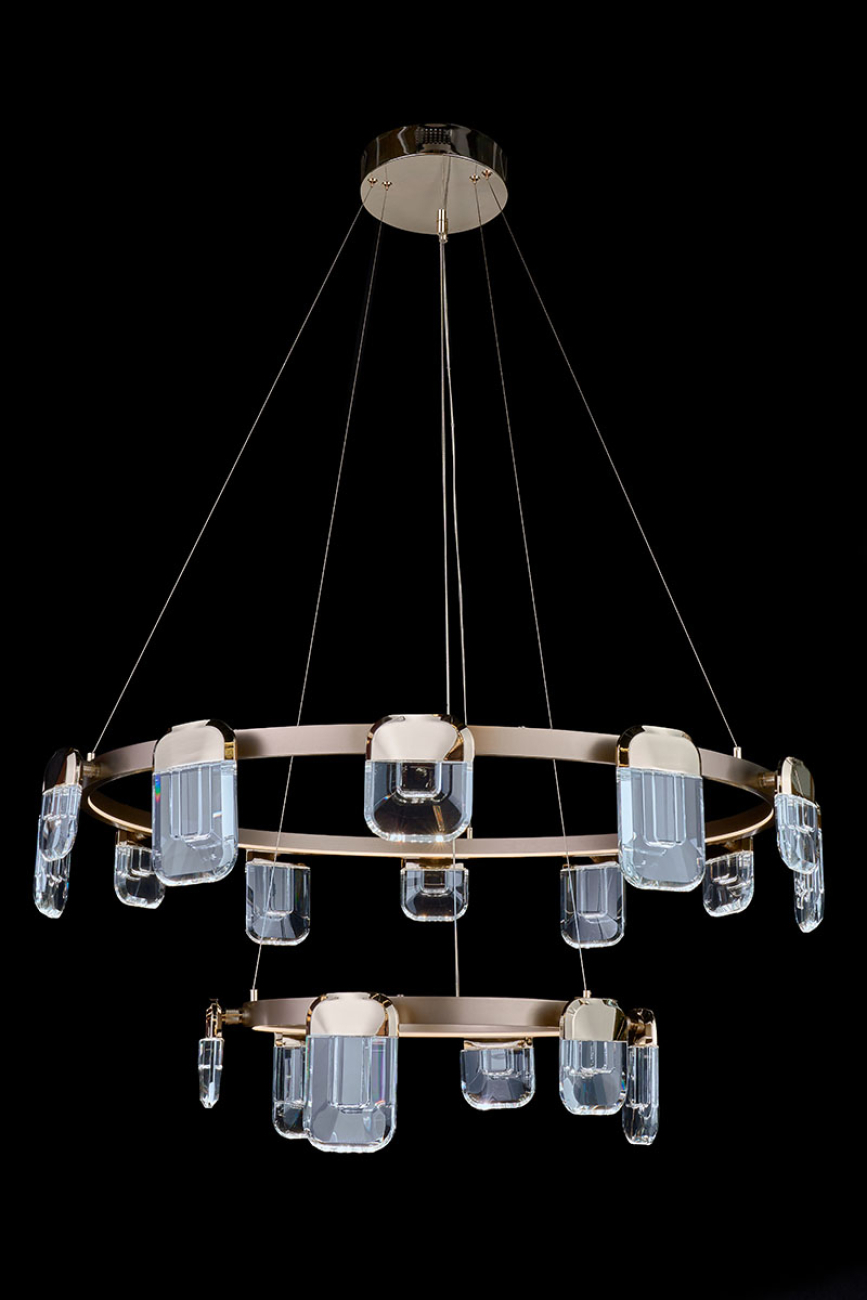 Подвесная люстра natali le7771/12+6 gold