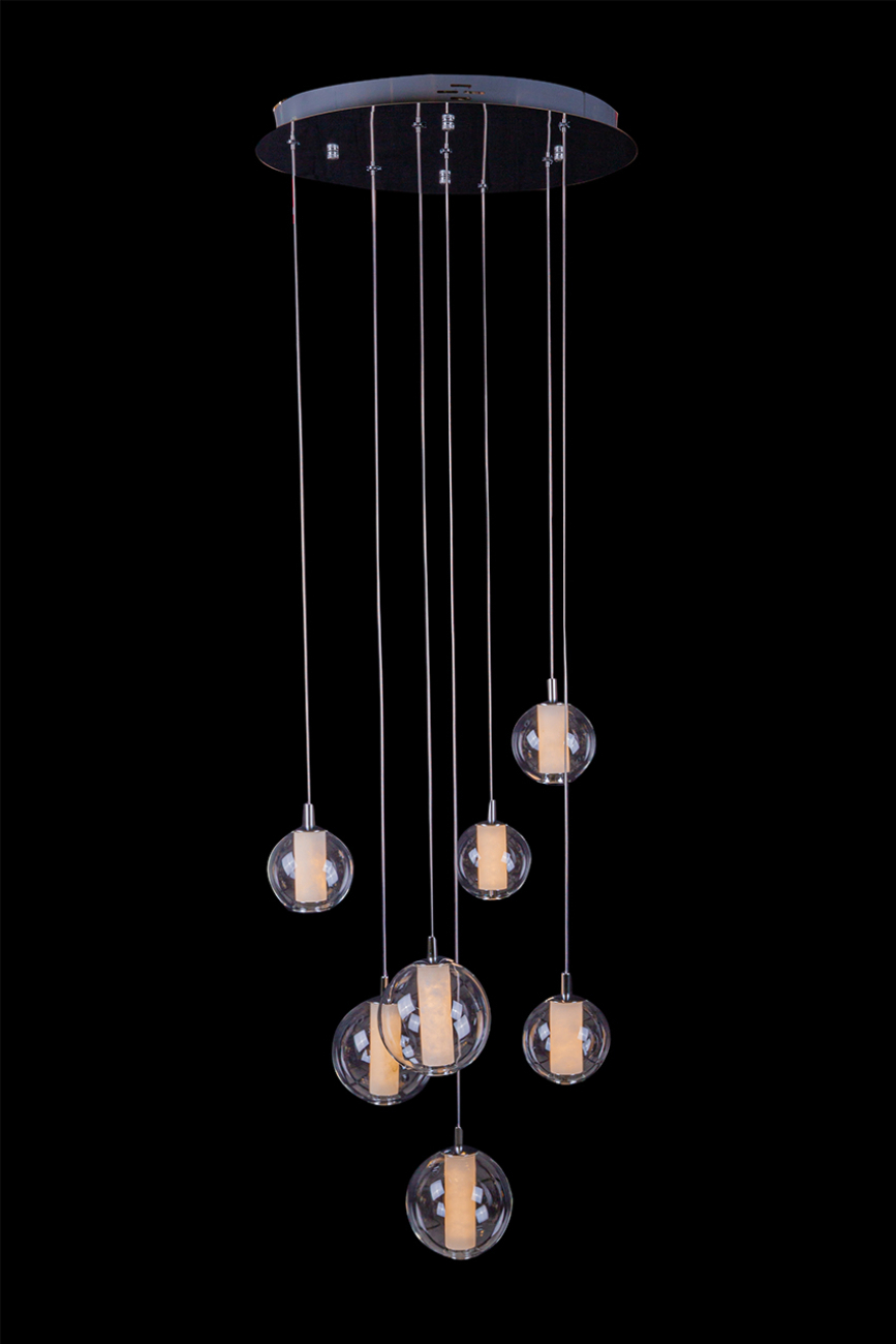 Подвесная люстра aurore le7703/7 chrome