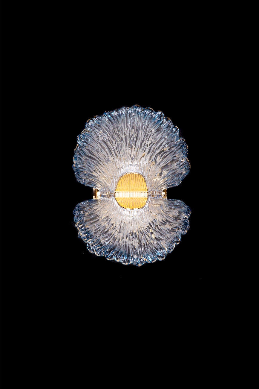 Бра jardin le3032/1w gd/sh blue