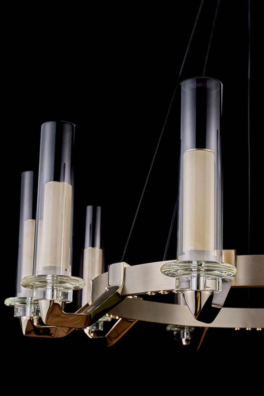 Подвесная люстра alana le7907/8 chrome