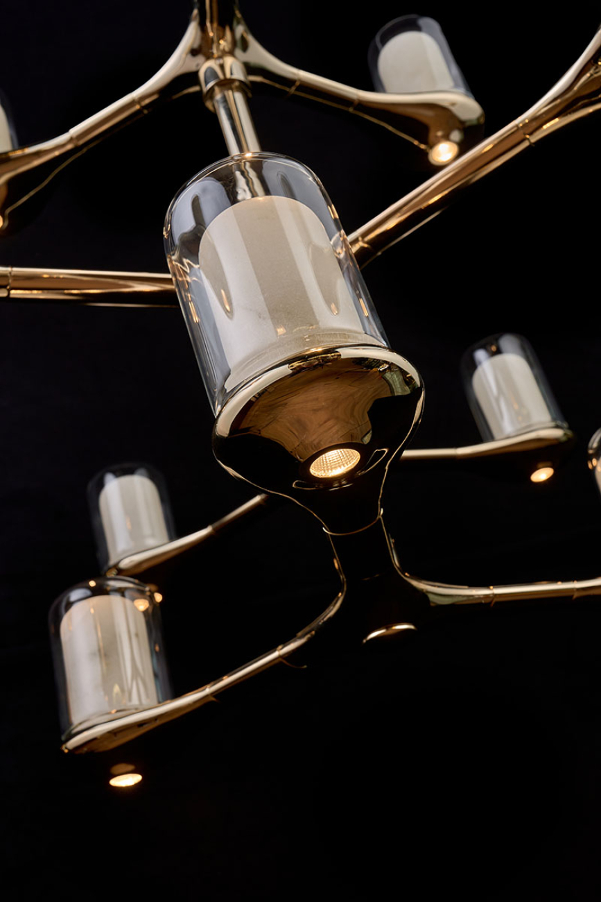 Подвесная люстра barbara le7908/3+6+3 gold