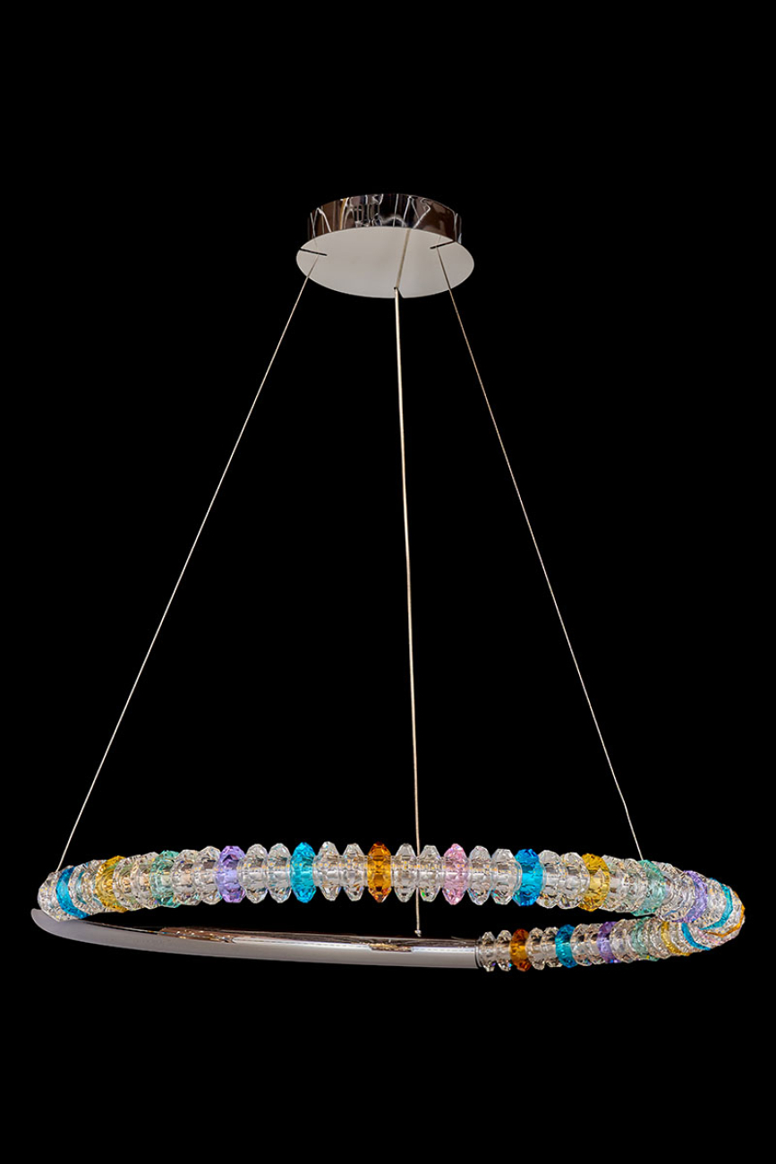 Подвесная люстра tesla le3064/800 ch/mu