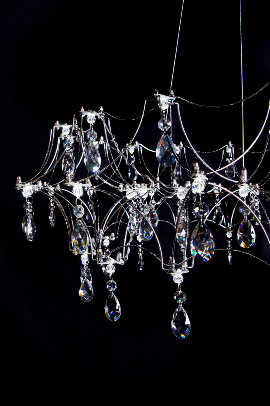 Подвесная люстра thea le3035/800 ch/tr