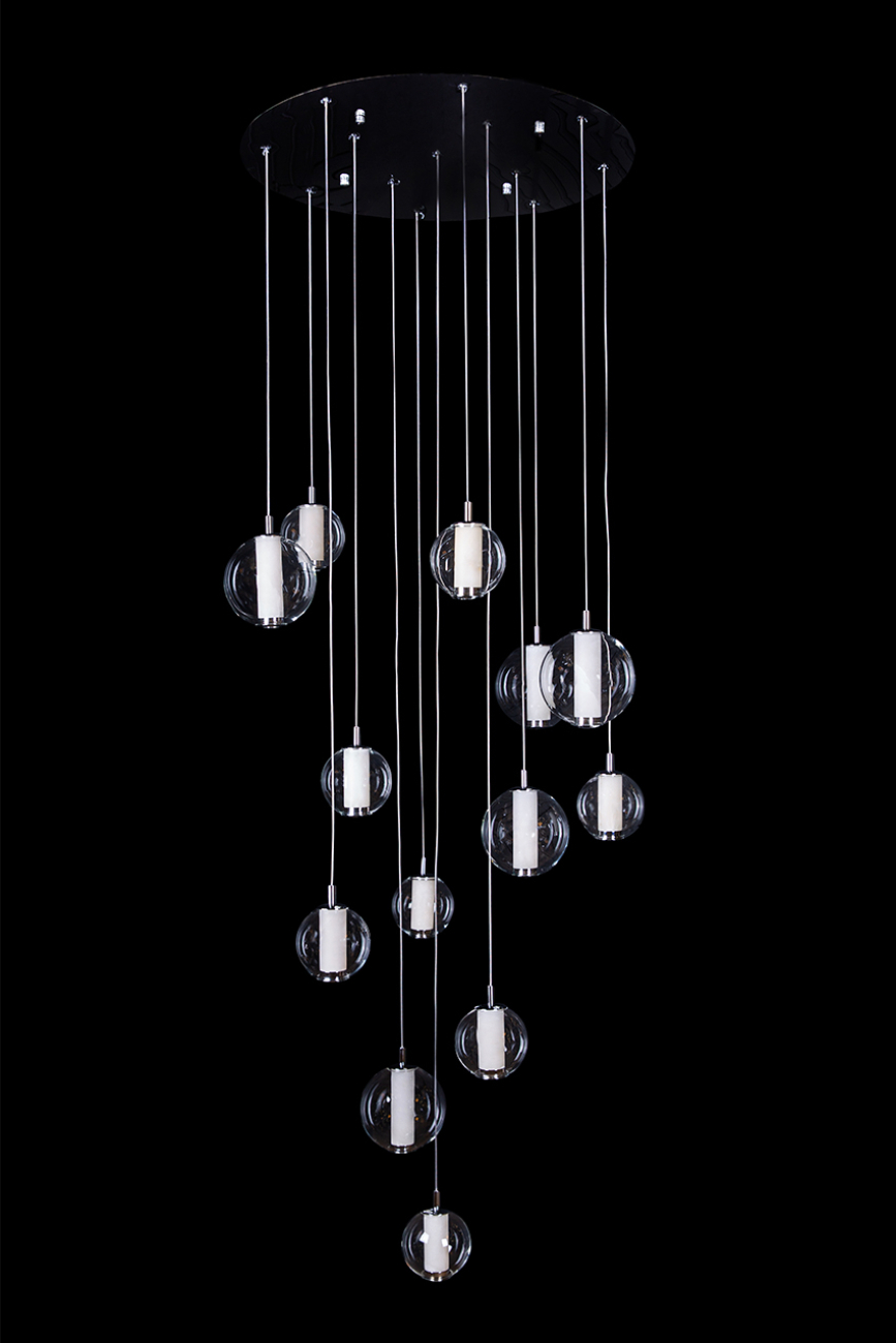 Подвесная люстра aurore le7703/13 chrome