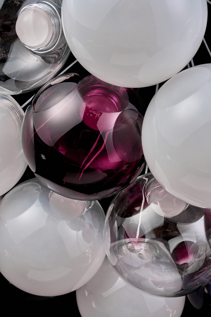 Подвесная люстра molecule le7723/13s chrome