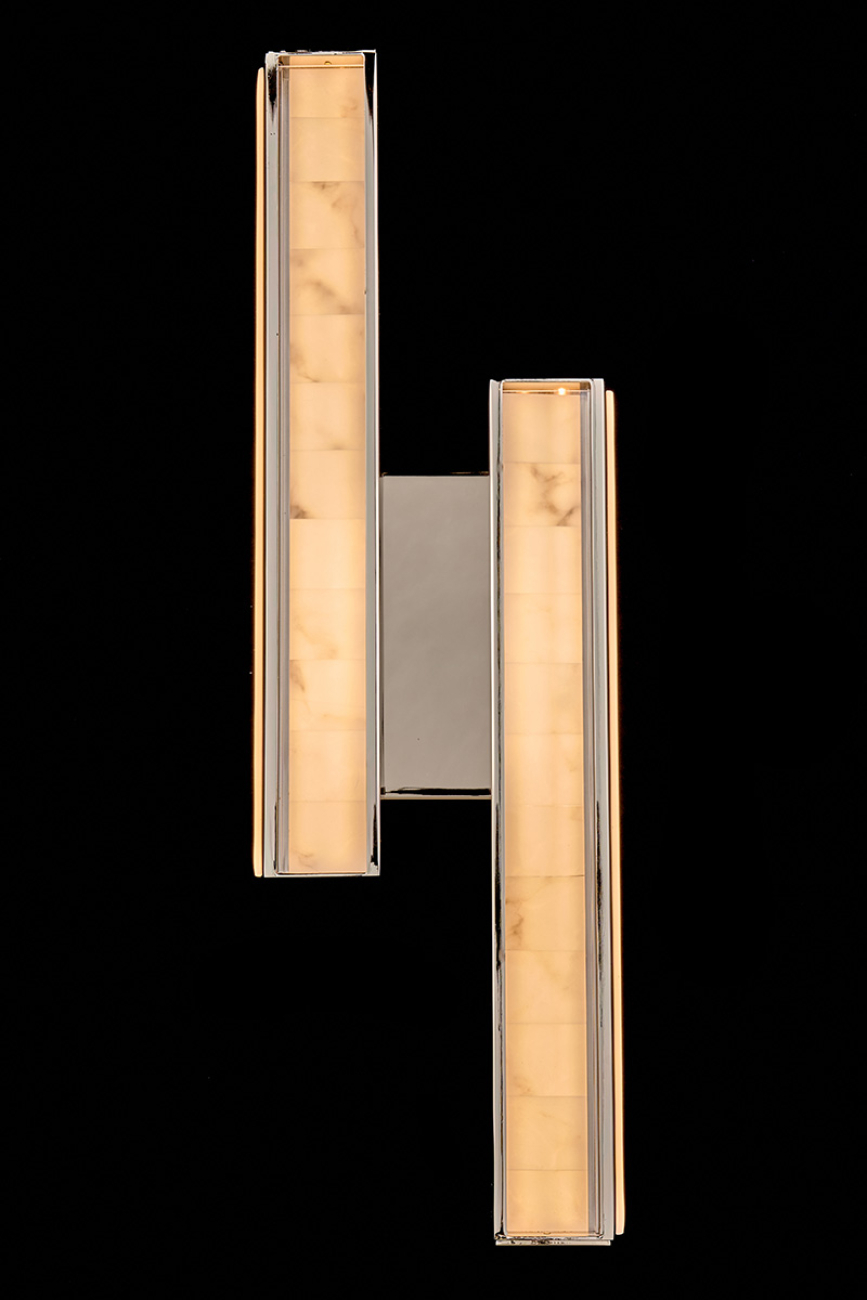 Бра christine le7702/2w black chrome