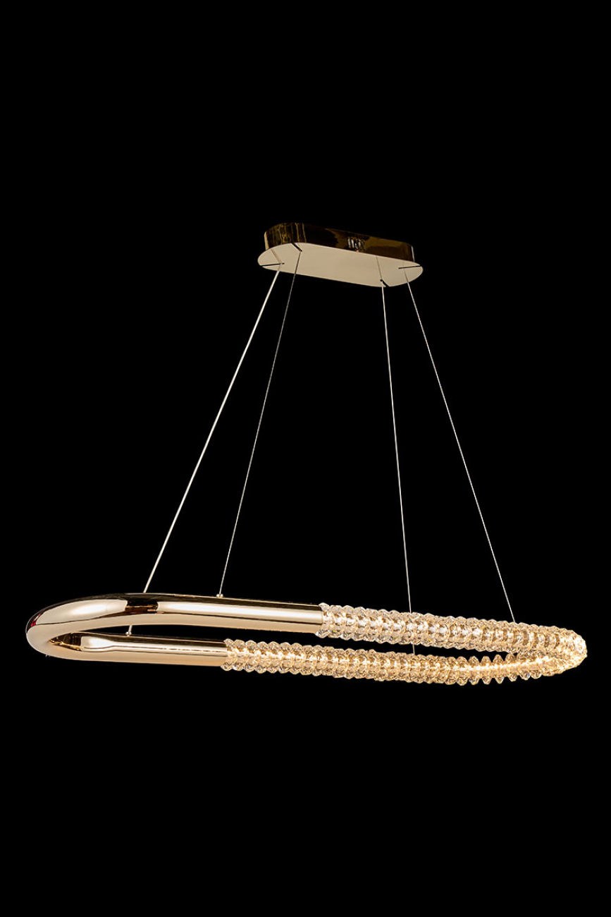 Подвесная люстра tesla le3064/1050l gd