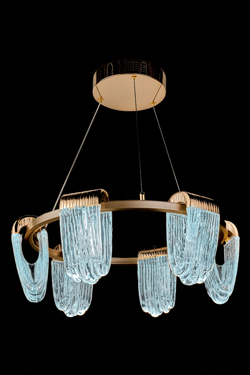 Подвесная люстра cascade le7717/6 gold