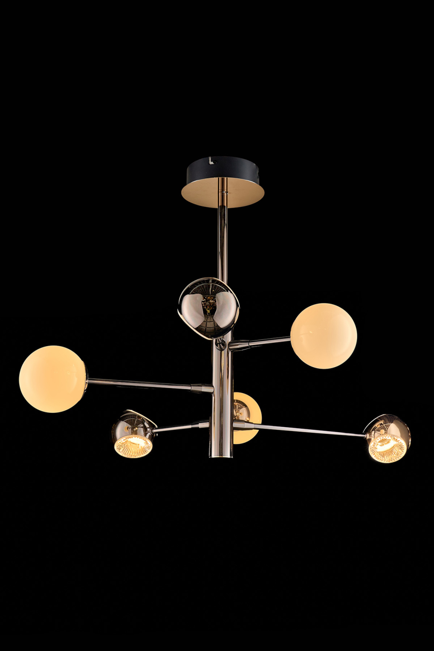 Подвесная люстра lilith le7709/6g black chrome