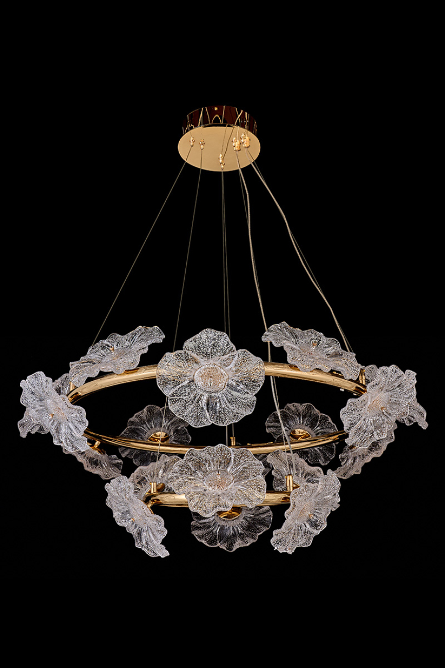 Подвесная люстра violetta le3018/800q-2k gd