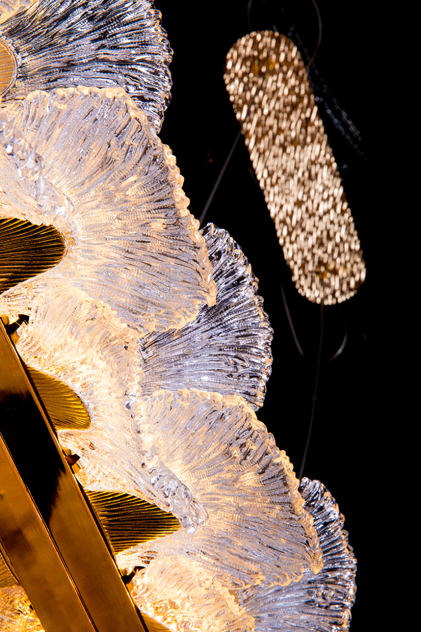 Подвесная люстра jardin le3032/1260 gd/sh