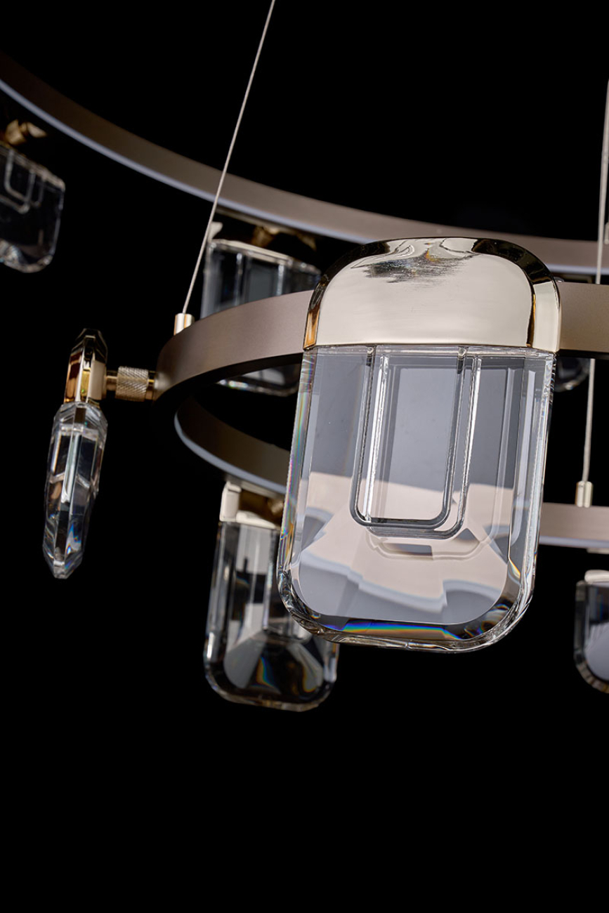 Подвесная люстра natali le7771/12+6 gold