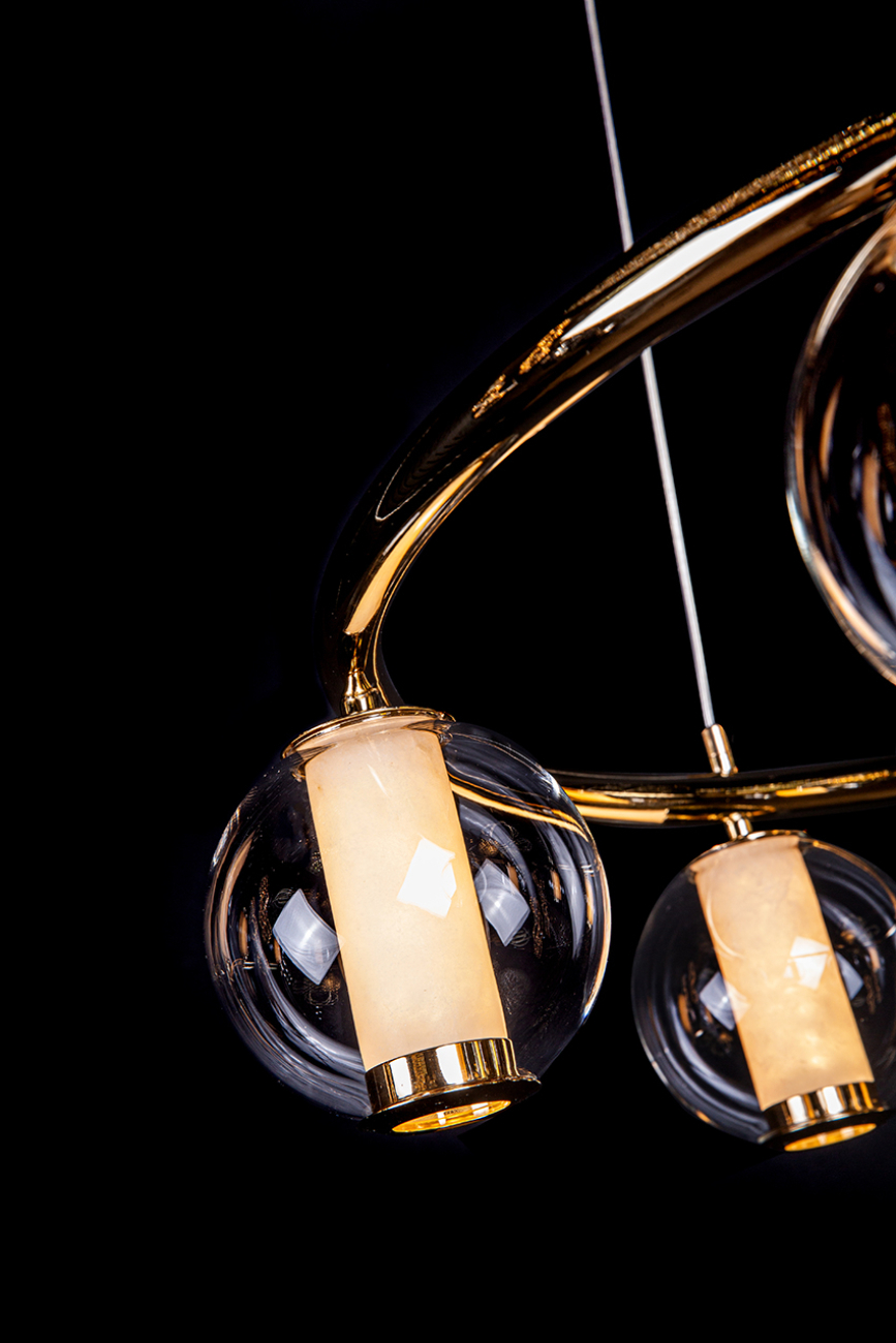 Подвесная люстра aurore le7703/6 gold