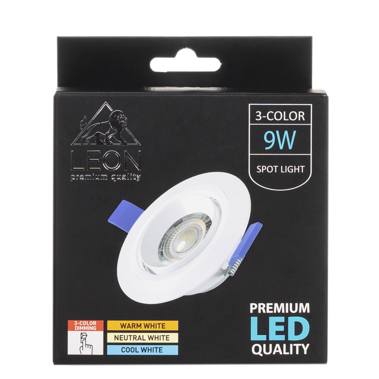 Точечный светильник leon le-spr-9w 3000k & 4000к & 6500k