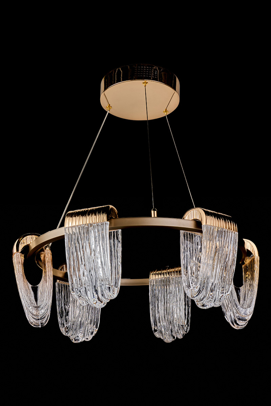 Подвесная люстра cascade le7717/6 gold