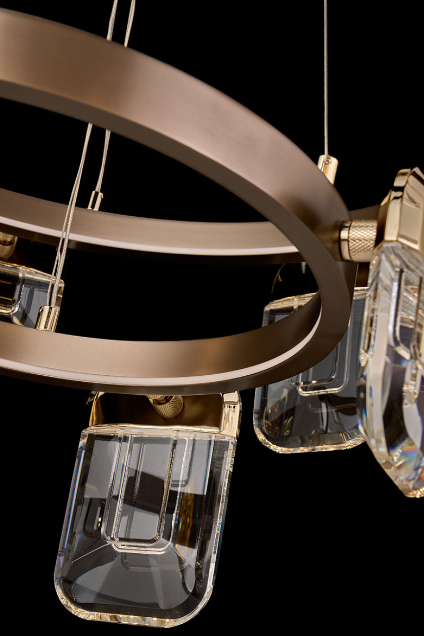 Подвесная люстра natali le7771/8+4 gold