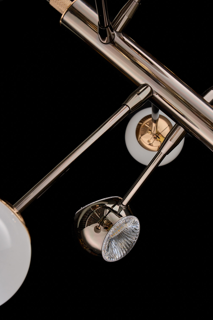 Подвесная люстра lilith le7709/6g black chrome