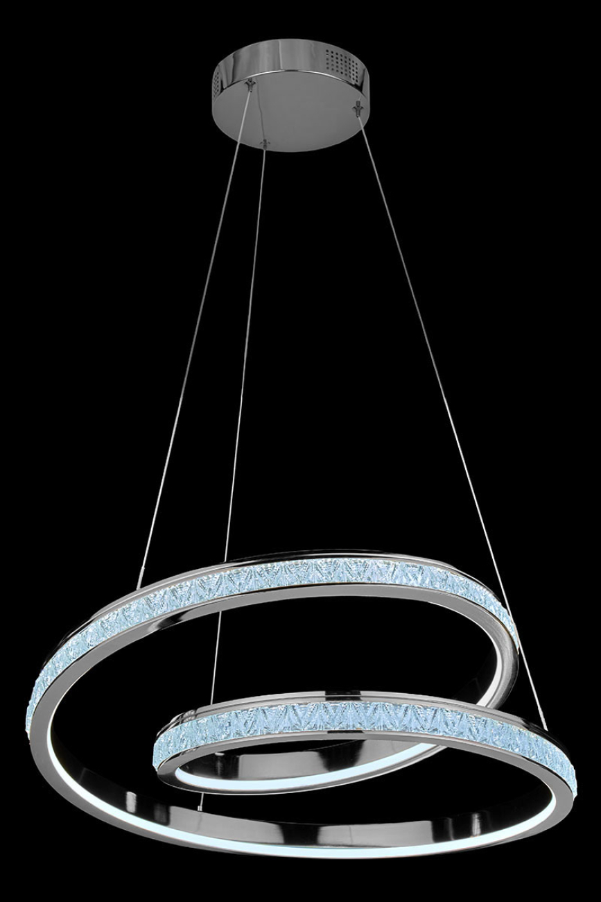 Подвесная люстра aida le7707/600z black chrome