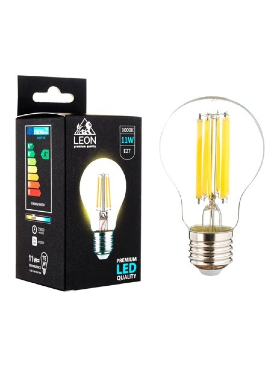 Светодиодная лампа leon le-a60-11w-3000k-e27/cl