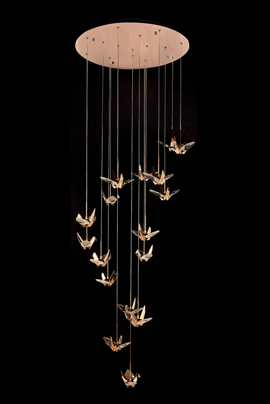 Подвесная люстра alma le7706/17 gold