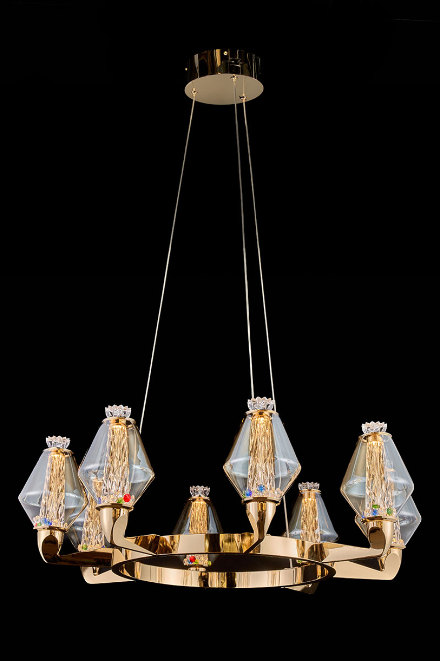 Подвесная люстра camille le3056/800 gd