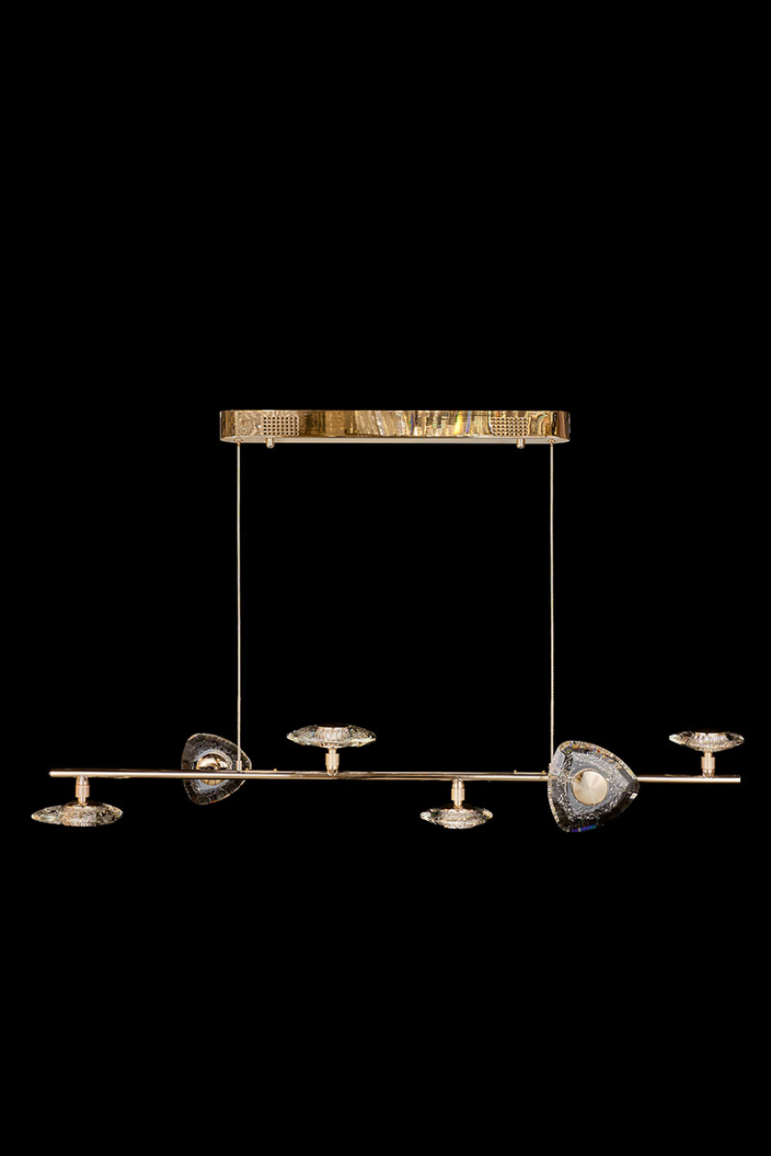 Подвесная люстра iris le7913/6l gold