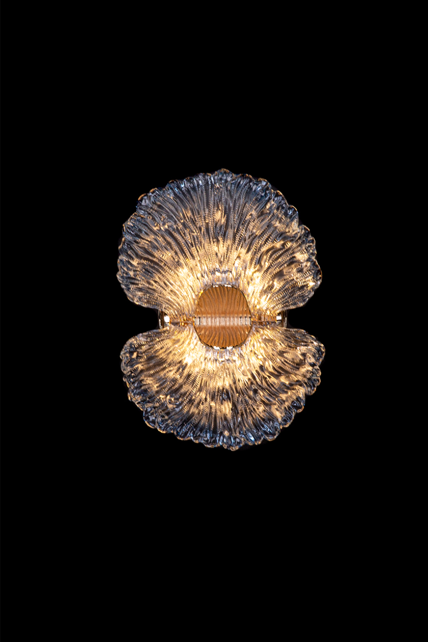 Бра jardin le3032/1w gd/sh blue