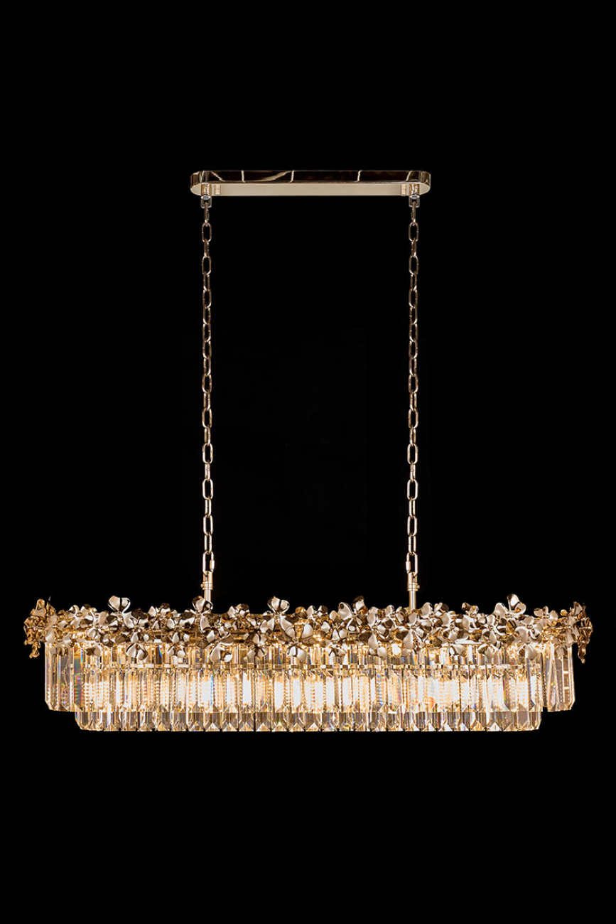 Подвесная люстра zara le3060/1200l gd