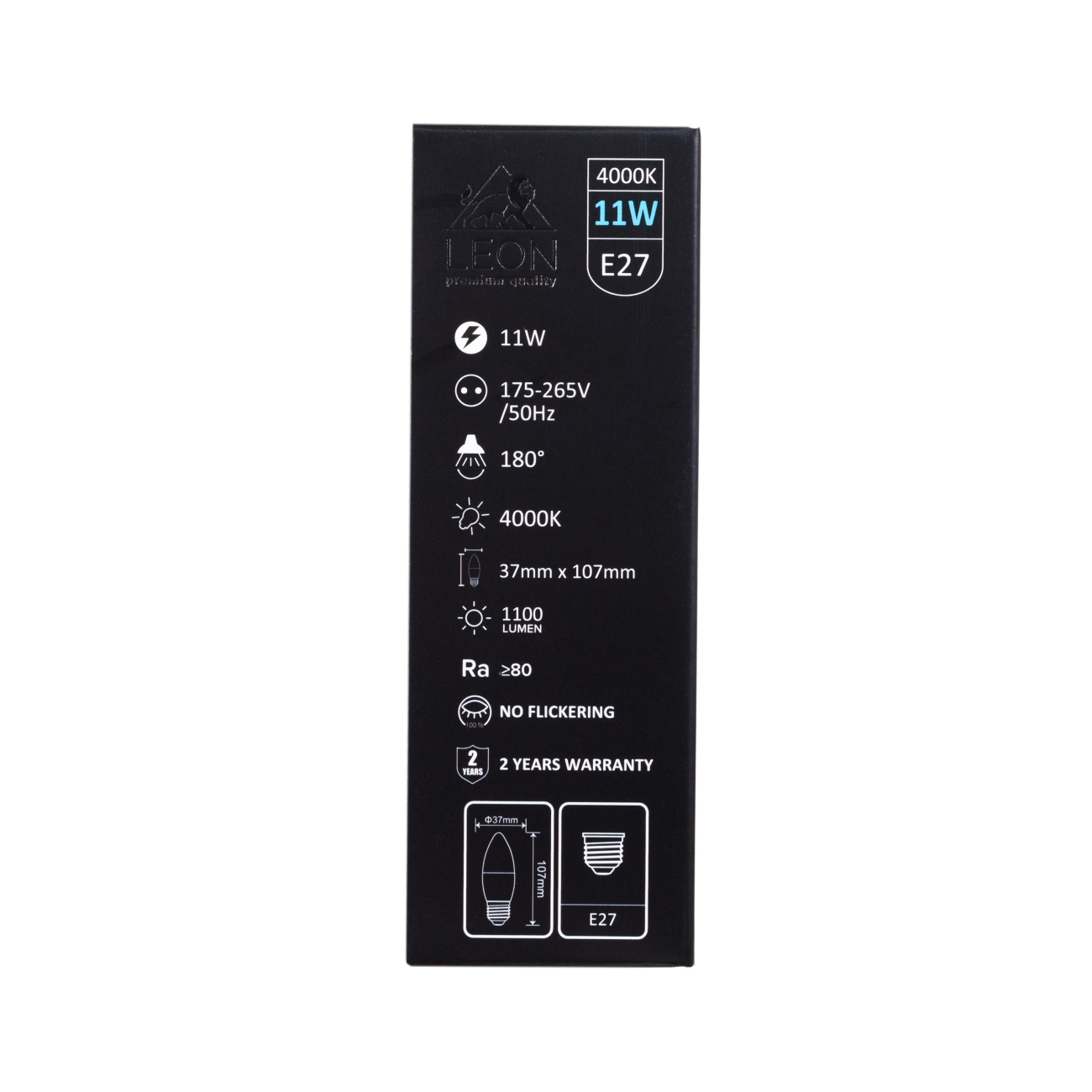 Светодиодная лампа leon le-c35-11w-4000k-e27