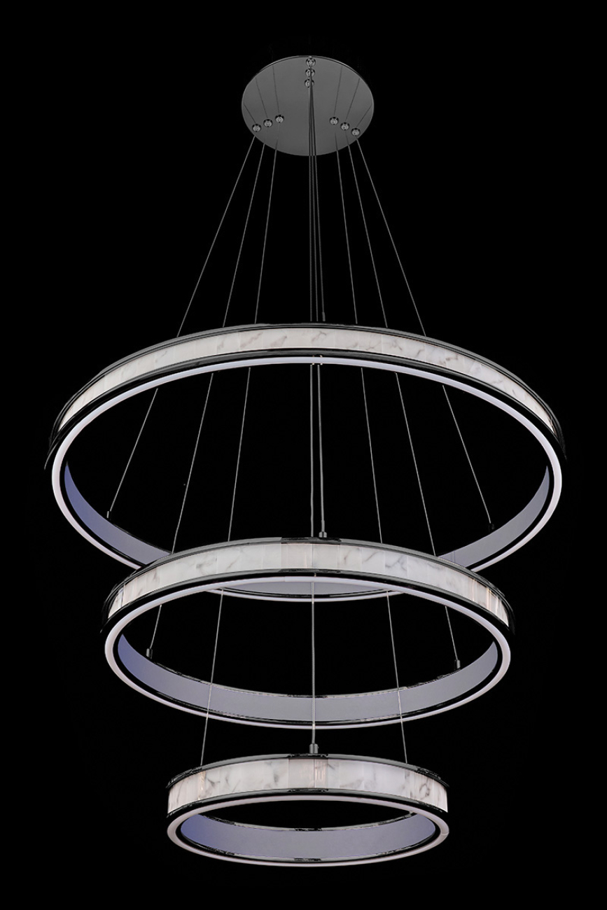 Подвесная люстра christine le7702/800-3k black chrome