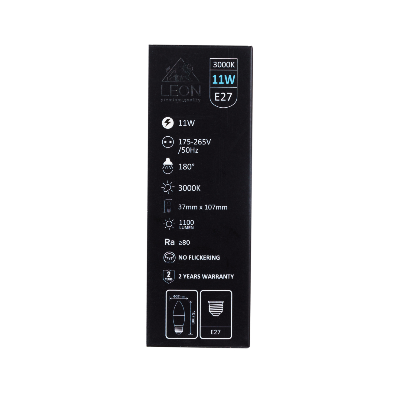 Светодиодная лампа leon le-c35-11w-3000k-e27