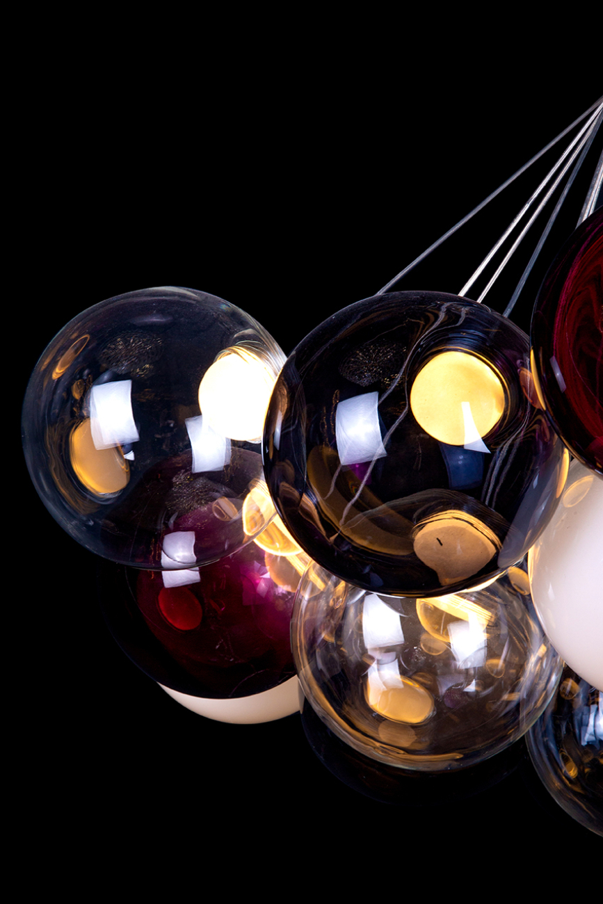 Подвесная люстра molecule le7723/19 chrome