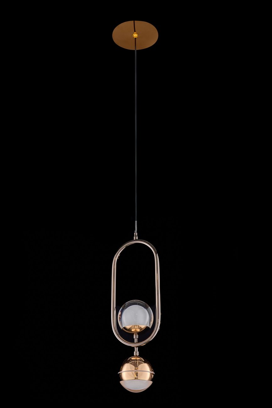 Подвесной светильник lilith le7709/1s black chrome/gold