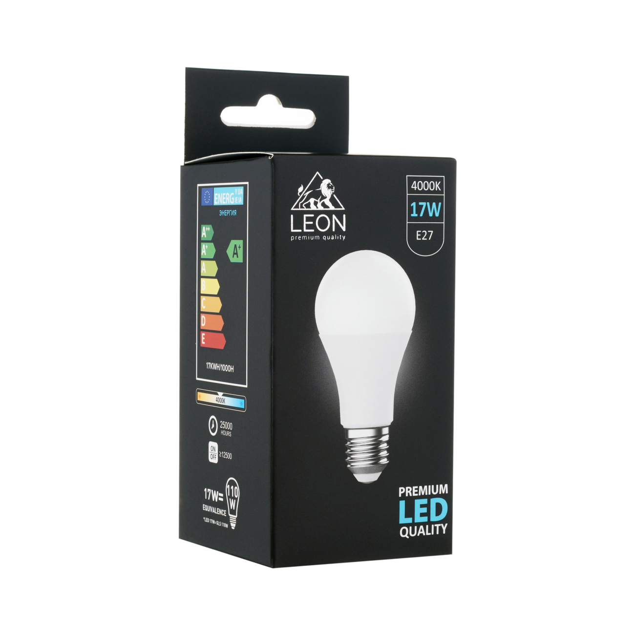 Светодиодная лампа leon le-a60-17w-4000k-e27