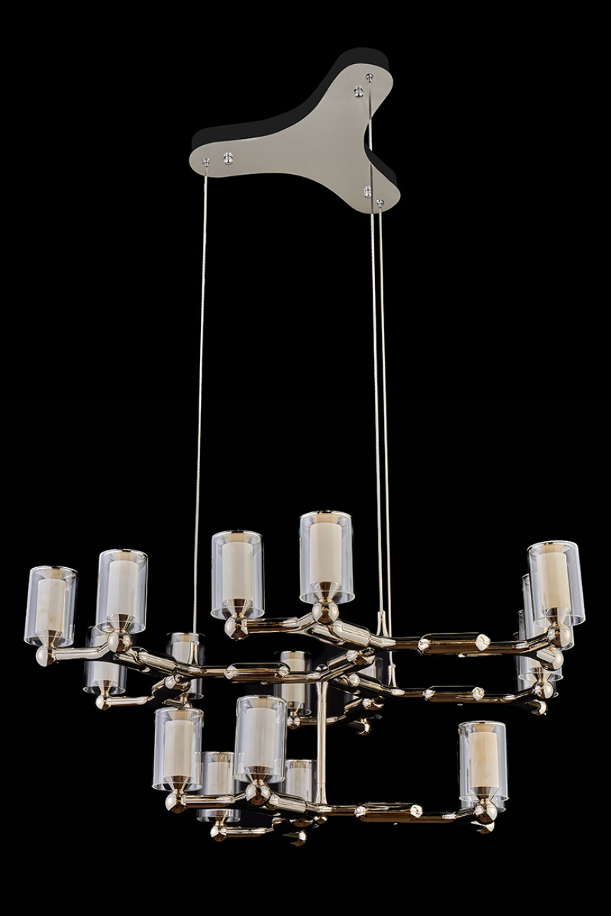 Подвесная люстра vanda le3067/12+6 ni