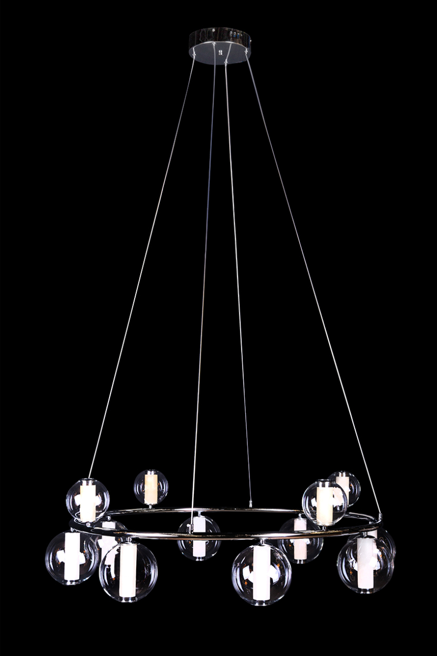 Подвесная люстра aurore le7703/12 chrome