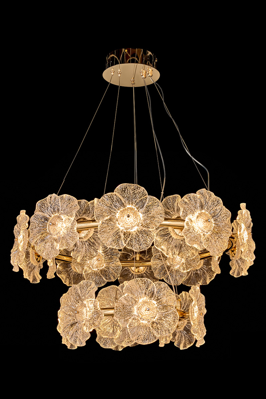 Подвесная люстра violetta le3018/800-2k gd