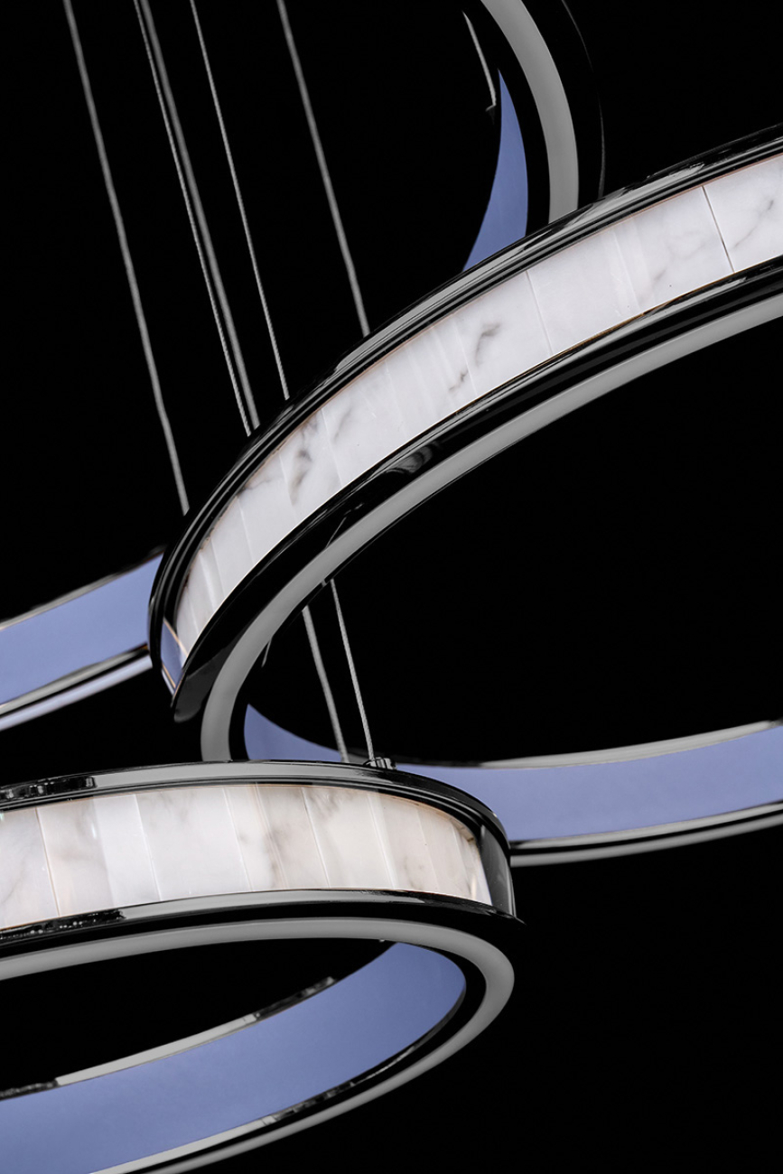 Подвесная люстра christine le7702/800-3f black chrome