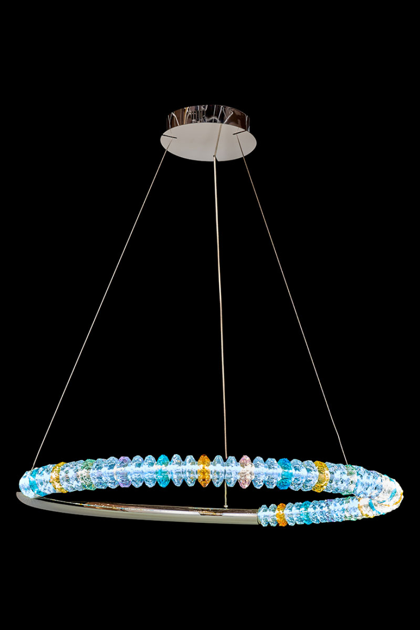 Подвесная люстра tesla le3064/800 ch/mu