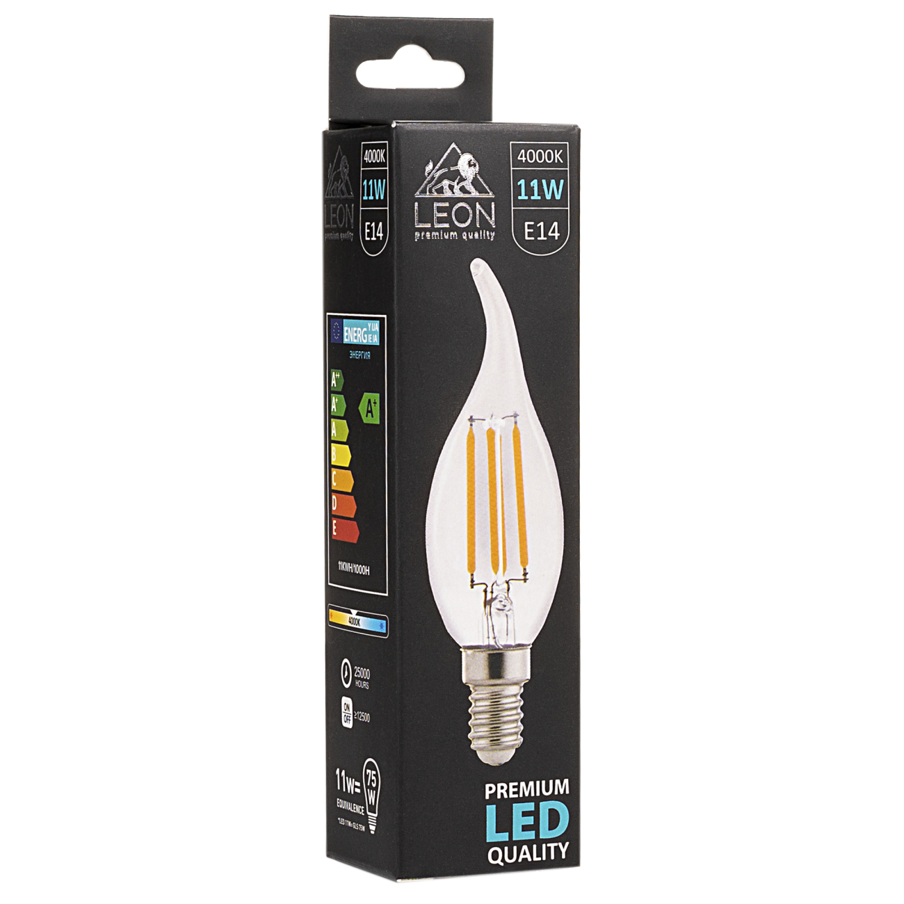 Светодиодная лампа leon le-cw35-11w-4000k-e14/cl