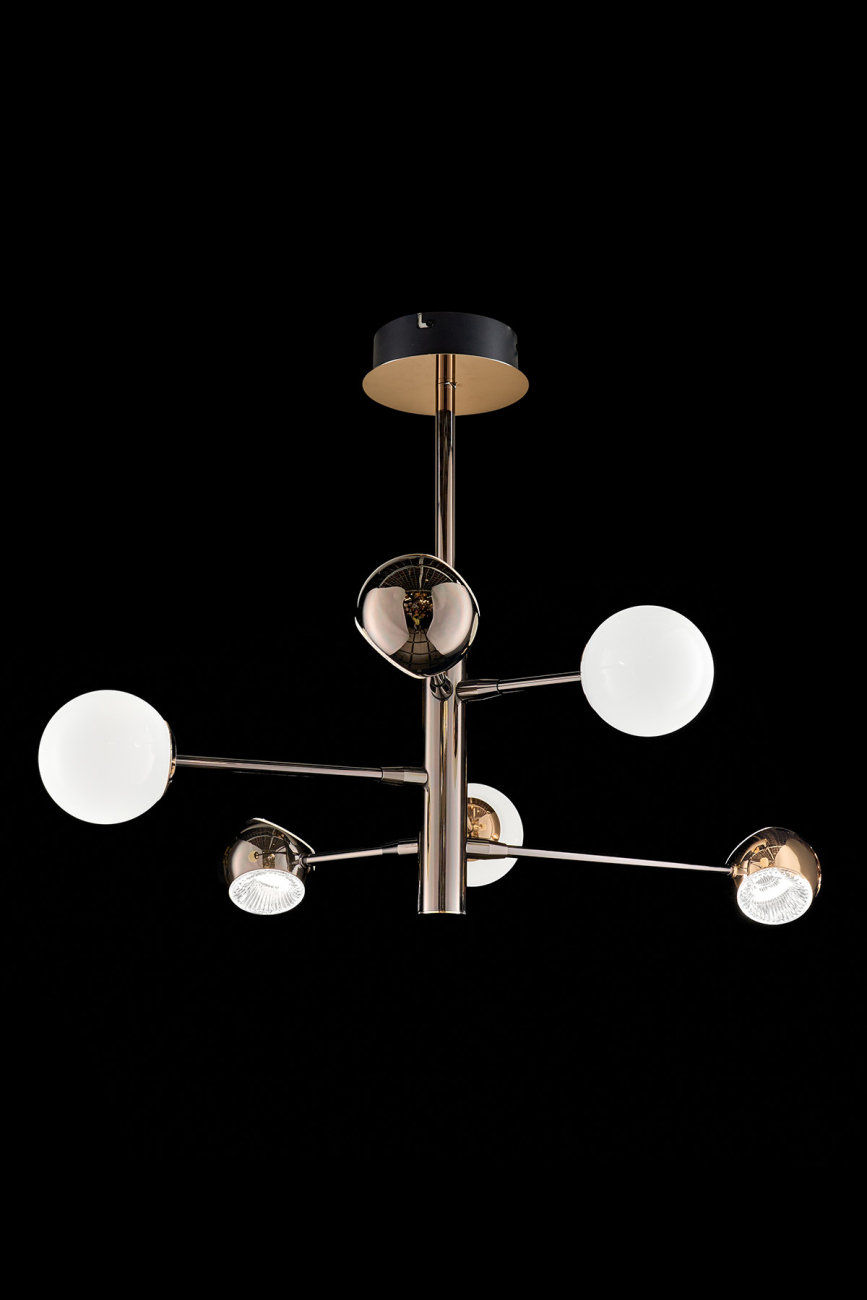 Подвесная люстра lilith le7709/6g black chrome