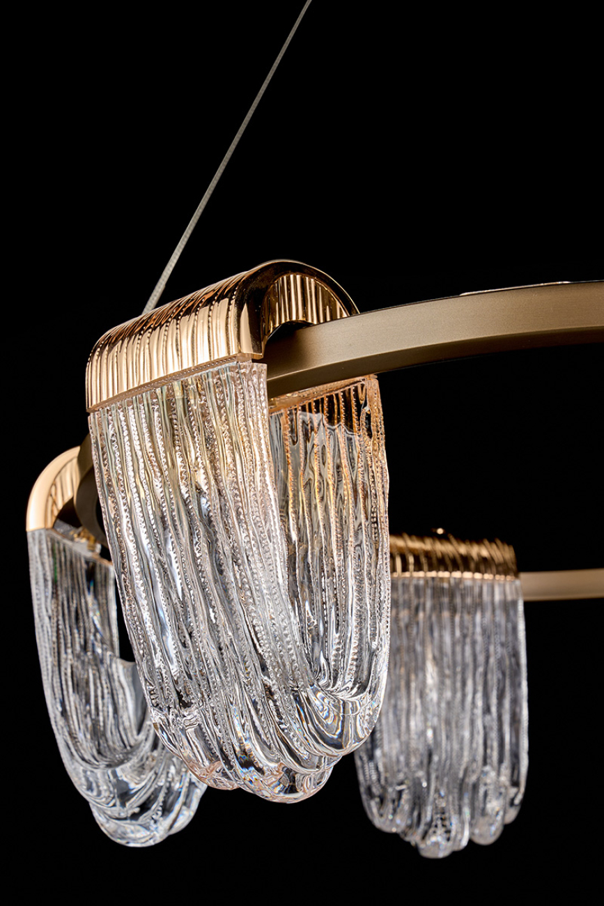 Подвесная люстра cascade le7717/6 gold