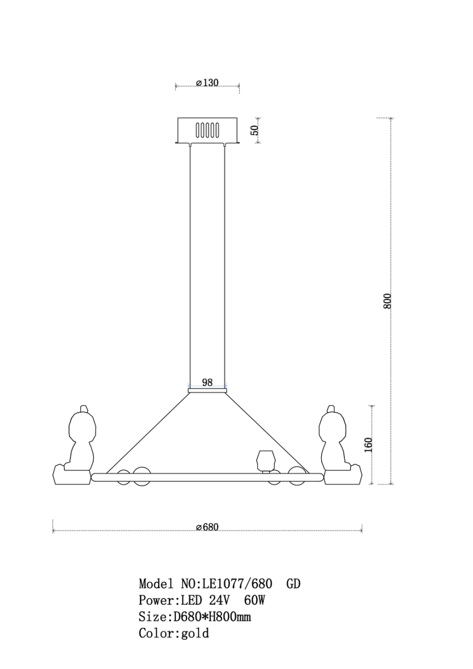 Подвесная люстра sophie le1077/680 bl